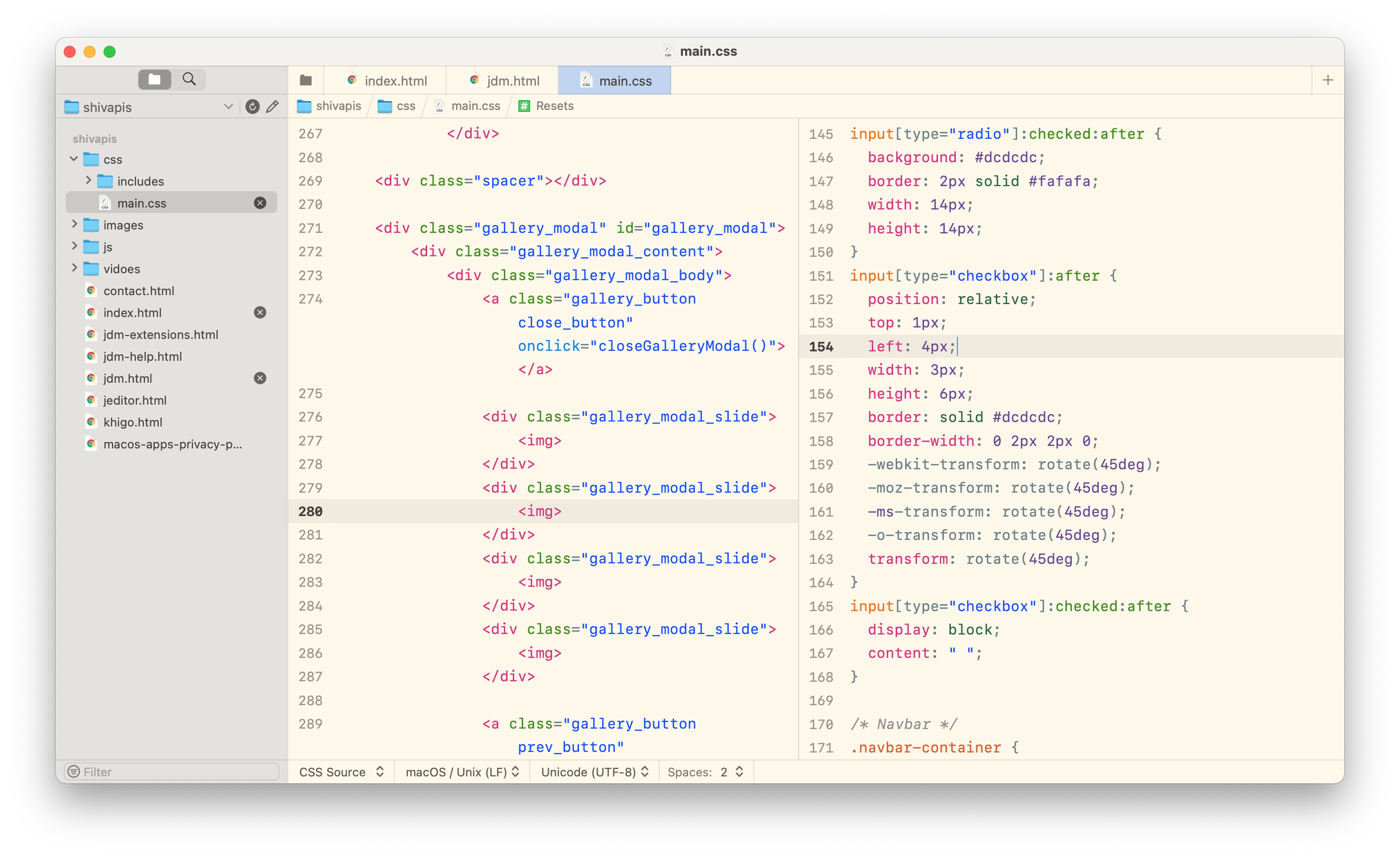 jEditor - best code editor for Mac